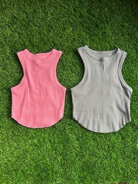 wild fable Ribbed Tank Top in Pink and Gray